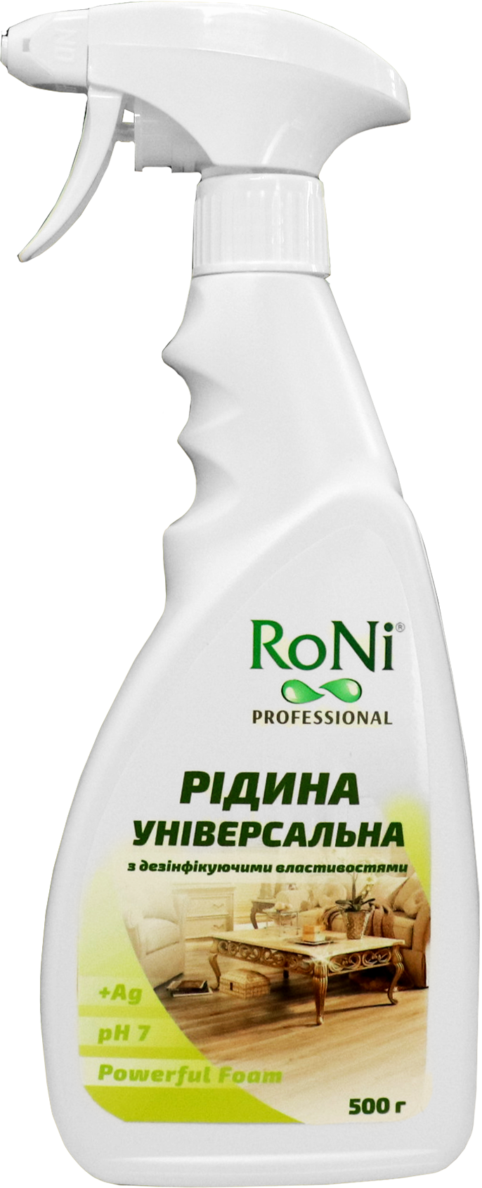 Рідина універсальна з дезінфікуючими властивостями RoNi 500г